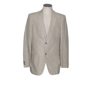 NWOT Tommy Hilfiger 40L Linen Cotton Lined Blazer Sport Coat Suit Jacket Preppy